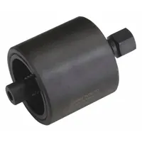 This 2-piece assembled tool is designed for removing front seals and wear rings from crankshafts during engine maintenance. The tool measures 5 inches in width and includes the assembled tool. It facilitates seal extraction without damaging surrounding components