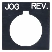 Legend Plate: 30 mm Panel Mounting Size, Rectangular, 1 in Overall Ht x 1 1/2 in Overall Wd (MPN HT8SP21)