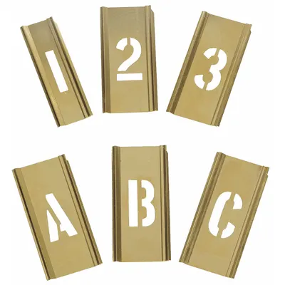 OEM Stencil Set: A to Z - Brass Interlocking Stencil Sets