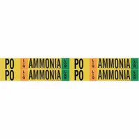 Pipe Marker: PO, LIQ, Low, Fits 3/4 to 2 3/8 in Pipe O.D., 4 Pipe Markers, Without (MPN 90479)