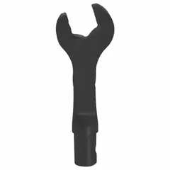 Open end torque wrench head for use with compatible torque wrench handles. Designed for applying precise torque to metric fasteners in industrial maintenance, assembly, and repair applications. This 8 mm head is part of the interchangeable head system for breakover torque wrenches.