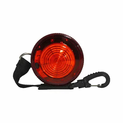 RAILHEAD GEAR Warning Light: Battery, 120 Flashes per Minute, 3 3/4 in Overall Wd - Battery-Powered Flashing Lights