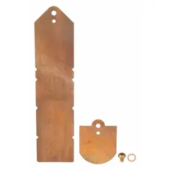 Replacement paddle kit for flow switches, includes one 1-1/4 in and one 6 in paddle. Used to restore flow-sensing functionality in industrial piping systems when original paddles are worn or damaged.