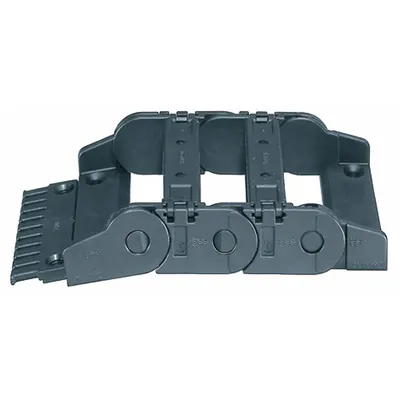 IGUS Mounting Bracket Set: Open, 1 Channels, 0.98 in Cavity Ht, 4.06 in Cavity Wd - Mounting Brackets for Standard Cable Carriers