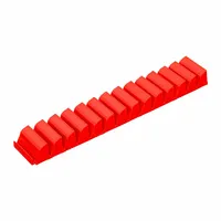 ERNST MANUFACTURING Modular Screwdriver Organizer: Red, 2 1/4 in Overall Wd, 13 5/8 in Overall Lg (MPN 5601M)