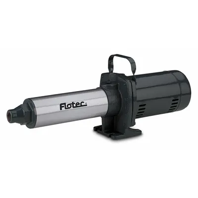 FLOTEC Booster Pump: 1 hp, Single Phase, 115/230V AC, 13 gpm Best Efficiency Flow - Horizontal Booster Pumps