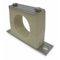 BEHRINGER PIPE SYSTEMS Beta Clamp: Smooth Bore, 316 Stainless Steel Clamp, Santoprene Cushion (MPN BSBX60840-SP)