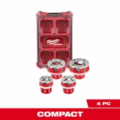 This die head is designed for use with handheld pipe threaders to cut NPT threads on 1 1/4 in pipe. Constructed from alloy material with a right-hand orientation, it is suitable for threading pipe in plumbing and industrial applications.
