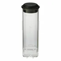 This self-standing plastic lab vial features a round bottom and black body color. It is designed for general laboratory use including sample storage, transport, and analysis. The black body provides light protection for light-sensitive contents