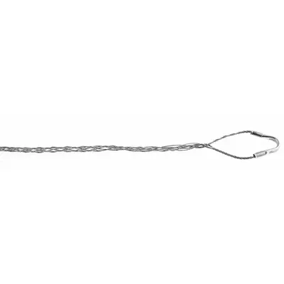 HUBBELL WIRING DEVICE-KELLEMS Cable Support Grip: 0.63 in to 0.74 in, 2,060 lb Breaking Strength, 10 in Mesh Lg - Metallic Closed Mesh Cable Support Grips