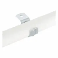FLEXPIPE Pipe Clamp: EMT Single Mount Pipe Clamp, Pipe Clamp, Silver, Steel, 1 1/8 in Lg, Clamps (MPN AO-EMT1)