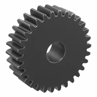 KHK GEARS Hubless Spur Gear: Module m 1, 30 Teeth, 8 mm Bore Dia, Black Oxide Coated Carbon Steel - Hubless Metric Spur Gears