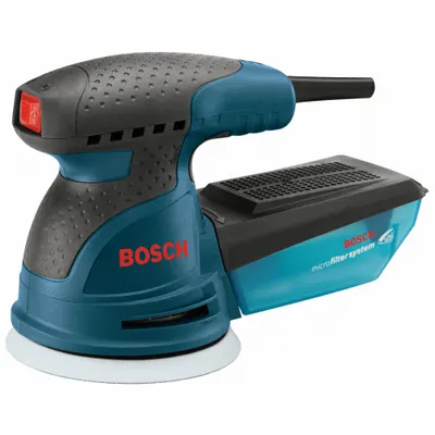 BOSCH Corded Sander: 5 in Dia, Random Orbital, Hook and Loop, 3/32 in Orbit, Variable Speed - Corded Disc Sanders