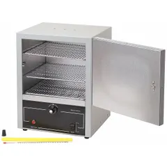 Natural gravity convection oven with 2 cu ft capacity, 232°C maximum temperature, and 1200 W power. Operates on 115V AC with temperature accuracy tolerance of +/-1% and uniformity of +/-3°C at 150°C. Dial control interface for set-point adjustment. Suitable for drying, heating, and curing samples in laboratory and industrial testing environments.