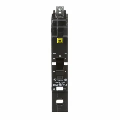 SQUARE D Miniature Circuit Breaker: 35 A, 277V AC, Single Phase, 18kA at 120/240V AC - EDB & EGB Series, Bolt-On Square D Miniature Circuit Breakers