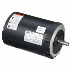 Open Drip Proof (ODP) enclosure for clean, dry environments. C-Face mounting for direct coupling to pumps, fans, conveyors, and compressors. 1 1/2 hp, 3510 RPM, 230/460V AC, 3.7/1.85 A full load current at 60 Hz.