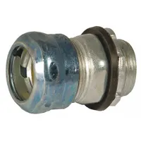 Compression Conduit Connector: Steel, 2 1/2 in Trade Size, 3 27/32 in Overall Lg, Non-Insulated (MPN 2940RT)