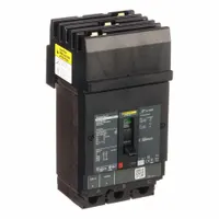 Molded Case Circuit Breaker: 100 A Amps, 65kA at 240V AC, Fixed, Lug, ABC, 3 Poles, 600V AC, HG (MPN HGA36100)