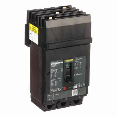 SQUARE D Molded Case Circuit Breaker: 100 A Amps, 65kA at 240V AC, Fixed, Lug, ABC - Square D Molded Case Circuit Breakers for I-Line Panelboards