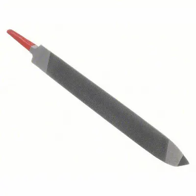 SIMONDS Machinists File: Rectangular, 6 in Lg, 1/4 in Wd, 59_70 Teeth per Inch - Triangular Tapered Saw Files
