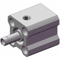 Compact Cylinder: 12 mm Bore Dia, 10 mm Stroke Lg, Non-Magnetic Piston, Through Hole Mount (MPN NCQ2B12-10T)