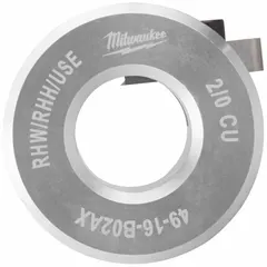 Copper stripping bushing for use with MILWAUKEE tools 2435-20 and 2935-20. Accommodates 2/0 AWG maximum wire size. Rated for RHW/RHH/USE insulation types. Used in electrical wire preparation tasks.