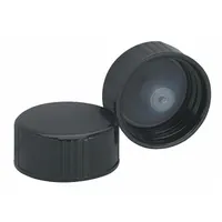 Cap: 25 mm Dia, Black, Phenolic, 22-400 mm Screw Closure Size, 144 Closures Included, Opaque (MPN 239255)