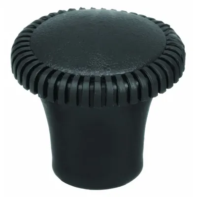 INNOVATIVE COMPONENTS Hand Knob: Pull, Plastic w/ Steel Thread, #10-24 Thread - Pull Knobs with Threaded Hole