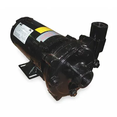 Dayton Centrifugal Pump: 1/2 hp, 230/460V AC, 82 ft Max Head, 1 1/4 in, 1 in Intake and Disch - 1/4 to 3/4 HP Straight Centrifugal Pumps