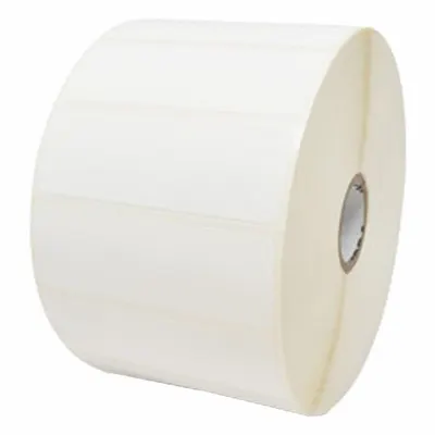 ZEBRA Barcode Printer Labels: 3 in Label Wd, 1 in Label Ht, White, 1 in Core Dia. - Desktop Direct Thermal Labels