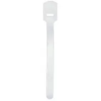RIP-TIE Hook-and-Loop Cable Tie: 3.5 in Lg, 0.50 in, 0.25 in Wd, Nylon/Polyethylene, White, 7 PK (MPN Q-35-007-W)