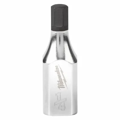 MILWAUKEE Socket: 3/8 in Drive Size, Hex Tip, 1/4 in Tip Size, 1 3/4 in Overall Lg - Hex Bit Sockets