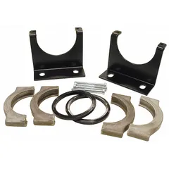 Mounting bracket for securing filter assemblies in pneumatic or fluid-handling systems. Provides a stable attachment point for filters in industrial equipment.