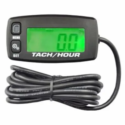 ENM Hour Meter: Hour Meters, Front Panel Mounting, Digital, 1 3/8 in x 2 5/8 in