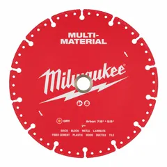 This 7-inch diamond blade is designed for dry cutting of masonry, metal, plastic, and tile. It features a 5/8-inch to 7/8-inch arbor size and is sold as an assortment. Suitable for demolition, renovation, and construction applications requiring a versatile cutting tool.