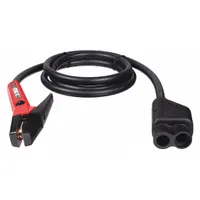 The ARCAIR K4000 manual gouging torch is rated for 1000 A and includes a 10 ft cable. It requires a minimum air pressure of 80 psi for operation. This torch is used for air carbon arc gouging, a process that removes metal using a carbon arc and compressed air, commonly applied in cutting, beveling, and defect removal on steel and other metals in welding and fabrication settings