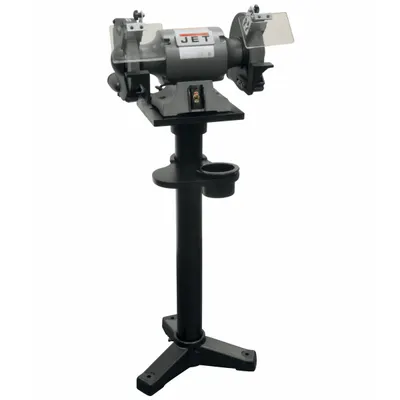 JET Bench Grinder with Stand: Fixed Speed, 1 hp, 8 in Max Wheel Dia, 3,450 RPM - Fixed-Speed Pedestal Grinders