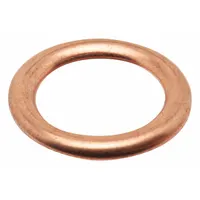 Oil Drain Gasket: Copper, 1/2 in Inside Dia, Copper, 10 PK (MPN DPG605)