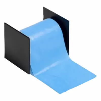 PROMAXIMA Exercise Resistance Band: Blue, 75 ft Overall Lg, Rubber, 4 in Band Dia - Resistance Tubing