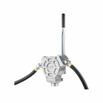 GPI Hand Pump: Lever Action, Pump with Hose & Spout, Aluminum Housing - Lever Handle Standard Drum Pumps