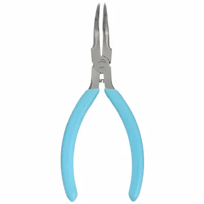 XCELITE Round Nose Plier: ESD-Safe, 1 in Max Jaw Opening, 6 in Overall Lg, 1 3/8 in Jaw Lg - Bent Needle-Nose Pliers