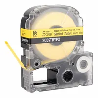 Sleeve Label: 3/16 in x 3/16 in, Polyolefin, Yellow (Matte), For 8 AWG to 12 AWG Wire Gauge (MPN 48GE87)
