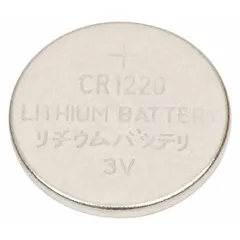 CR1220 Lithium Button Cell Battery, 3V DC, 35 mAh