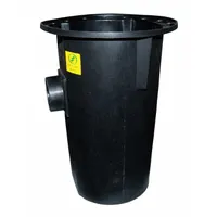 ZOELLER Sewage Basin: 30 gal Capacity, Polyethylene, 18 in Dia. x 30 in L x 30 in H, For 1 Pumps (MPN 31-0080)