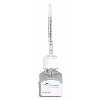 DURAC PLUS Bottle Thermometer: -90°C to 25°C, +/-1.5°C/+/-2.5°C Below -50°C - Analog Bottle Thermometers for Freezers & Ultra-Low Freezers