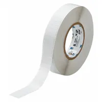 Pre-Cut Label Stock Roll: 1/4 in x 1 in, 1/4 in, Polyimide, Permanent Adhesive, White (Matte) (MPN THT-103-728-10)
