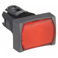 SCHNEIDER Flush Push Button: Red, 16 mm Mounting Size, Non-Metallic, Momentary (MPN ZB6DW4)