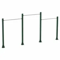 TRIACTIVE USA Tri-Level Horizontal Bar: Beige/Green, Outdoor (MPN HBAR3)