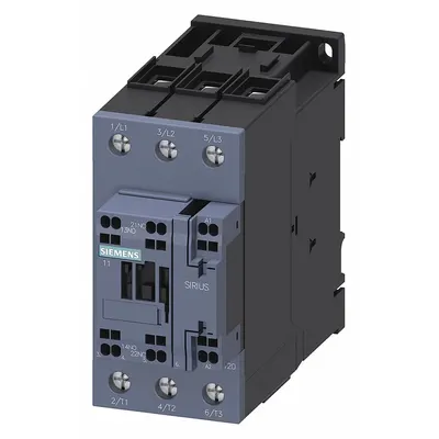 Siemens Power Contactor: Non-Reversing, 3 Poles, 3NO Contacts, 65 A - Non-Reversing IEC Contactors