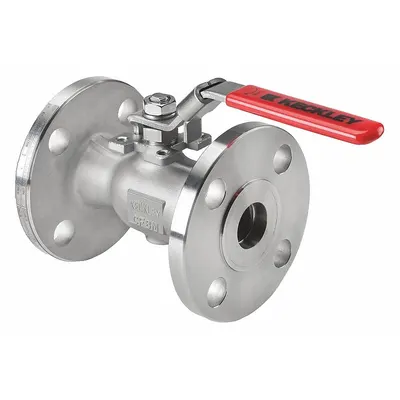 KECKLEY Manual Two-Way Ball Valve: 1 in, 316 Stainless Steel, Straight, Class 150 Flange - Stainless Steel Ball Valves
